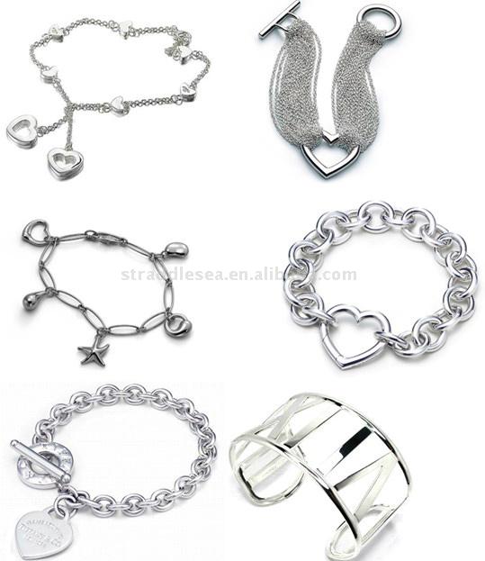 925 Sterling Silber Schmuck, Armbänder, Ketten, Ringe und Ohrringe (925 Sterling Silber Schmuck, Armbänder, Ketten, Ringe und Ohrringe)