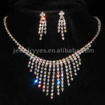  Rhinestone Fashion Jewelry Set (Rhinestone Fashion Jewelry Set)