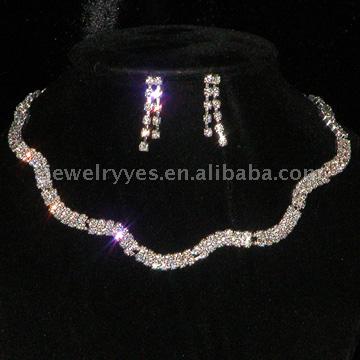  Rhinestone Fashion Jewelry Set (Rhinestone Fashion Jewelry Set)