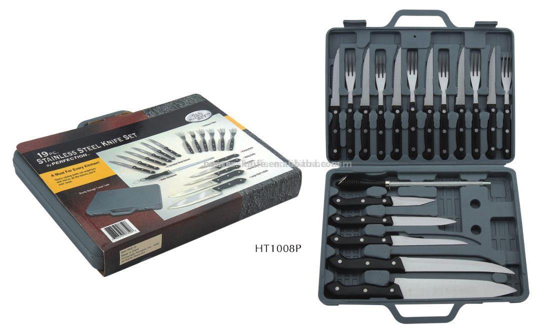  Knife Set-19pcs in Case (Messer-Set-19pcs in der Rechtssache)