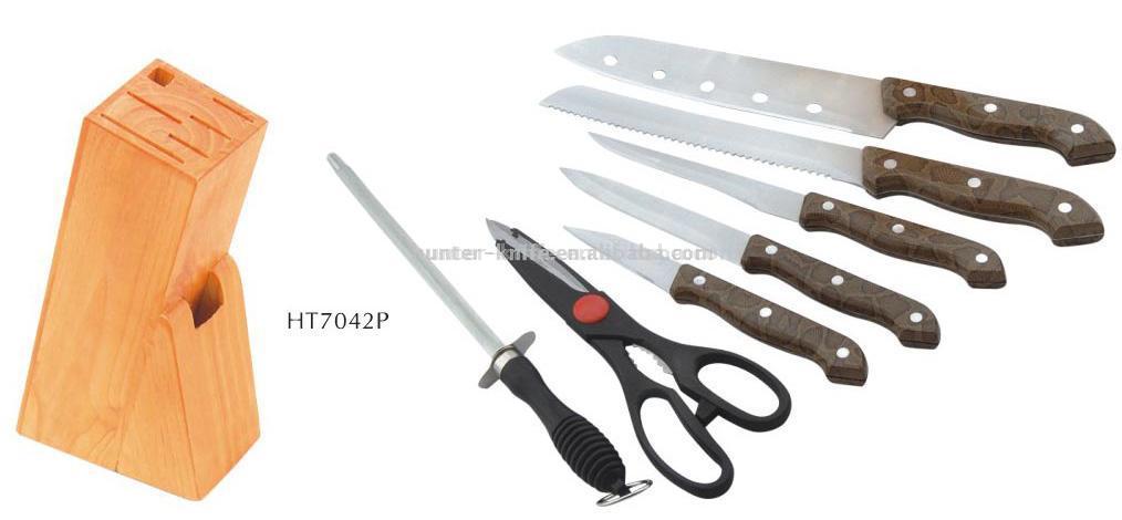  Knife Set-7pc with Snake Handle (Messer-Set-7PC mit Snake Handle)