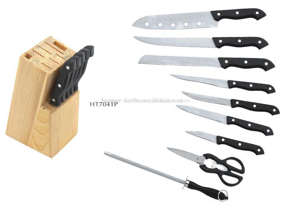  Knife Set-15pc with Wooden Block (Messer-Set-15PC mit Holzblock)