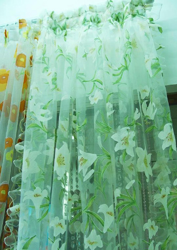  Embroidered Organza Curtain ( Embroidered Organza Curtain)