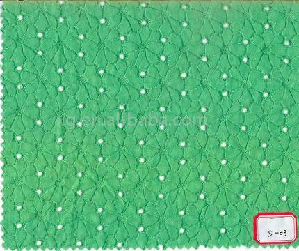  100% Cotton Embroidery Fabric (100% coton Tissu Broderie)