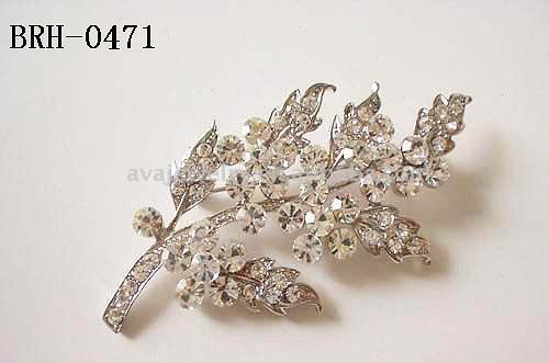  Alloy Stones Brooch with Branch Shaped ( Alloy Stones Brooch with Branch Shaped)