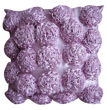  Sateen Flower Cushion (Coussin en satin de Fleur)