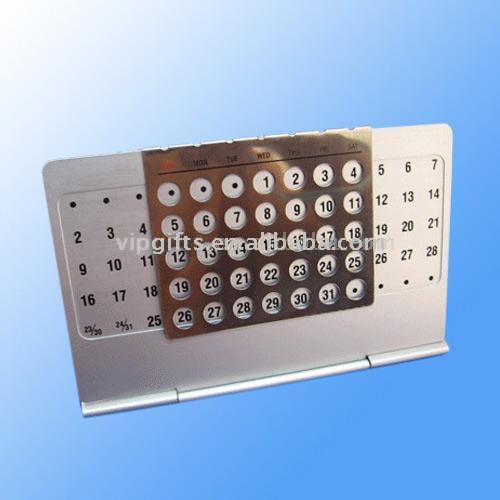  Aluminum Calendar Card (Aluminium Calendrier Card)