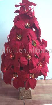  Christmas Tree with Flowers (Arbre de Noël avec des fleurs)