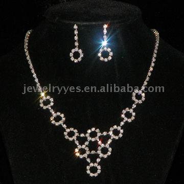  Rhinestone Fashion Jewelry Set (Rhinestone Fashion Jewelry Set)