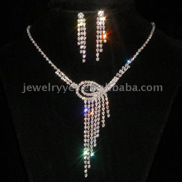  Rhinestone Fashion Jewelry Set (Rhinestone Fashion Jewelry Set)