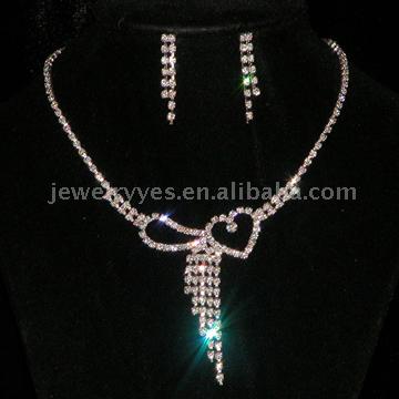  Rhinestone Fashion Jewelry Set (Rhinestone Fashion Jewelry Set)