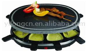  Raclette Grill with Full Stone for 8 Persons (Raclette Grill avec plein de pierre pour 8 personnes)