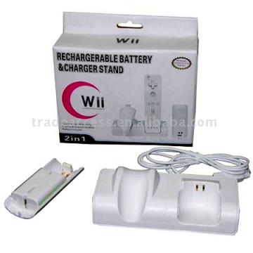  Wii Rechargerable Battery Charger Stand (Wii Rechargerable Зарядное устройство стенда)