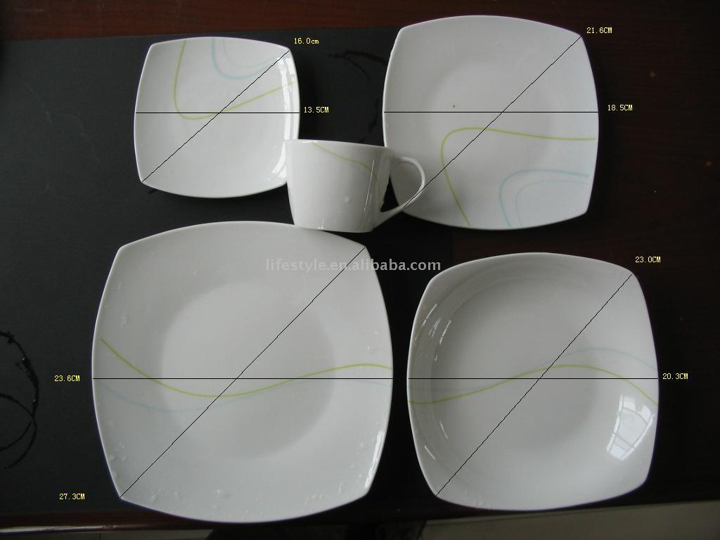  Porcelain Dinnerware (Посуда столовая фарфоровая)
