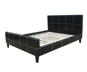 Leder Bett (Leder Bett)