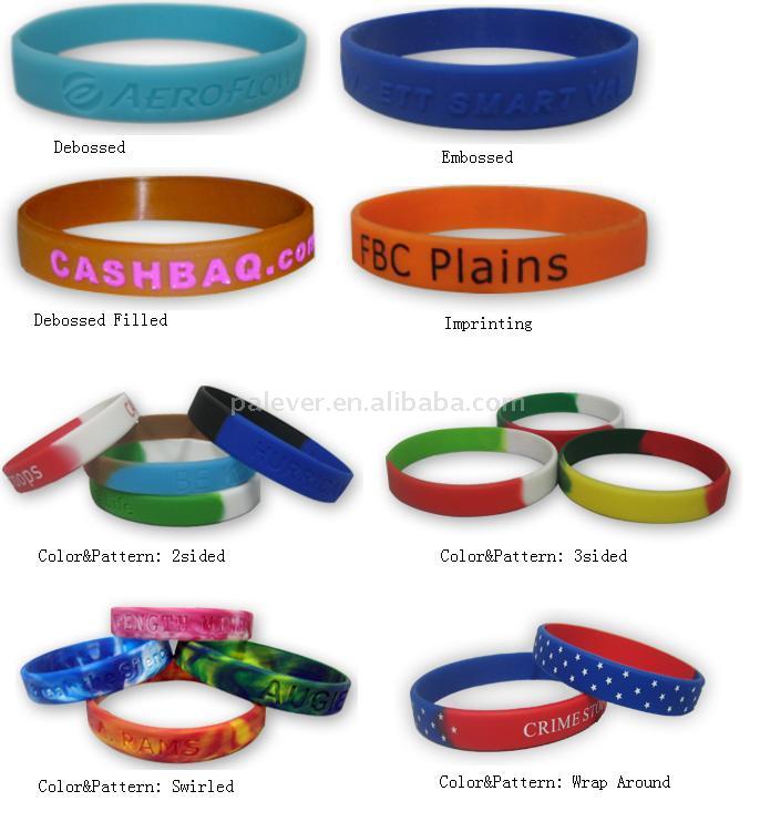  Silicone Wristband, Silicone Bracelet (Bracelet en silicone, Silicone Bracelet)