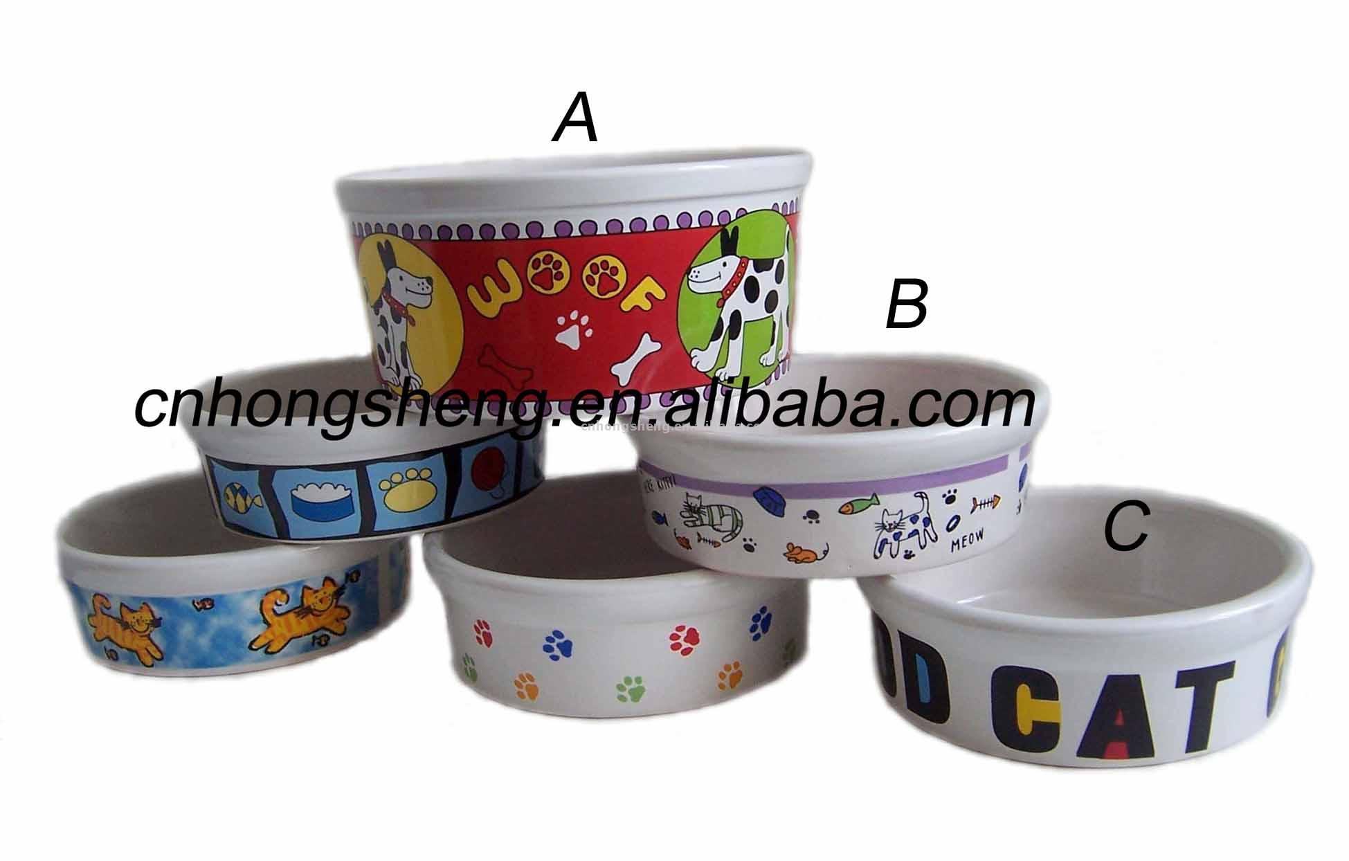  Porcelain Dog`s Food Container (Porcelain Dog`s Food Container)