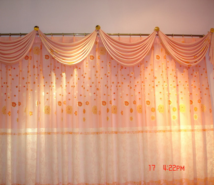  Embroidered Window Curtain ( Embroidered Window Curtain)