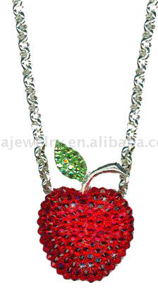  Apple Shaped Link Chain Necklace (Яблок ссылку Сеть ожерелье)