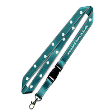  Polyester Lanyard with Reflective Sewing ( Polyester Lanyard with Reflective Sewing)