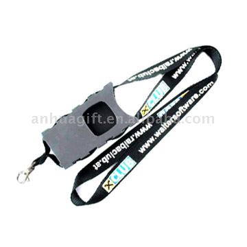  Polyester Lanyard with Mobile Holder ( Polyester Lanyard with Mobile Holder)