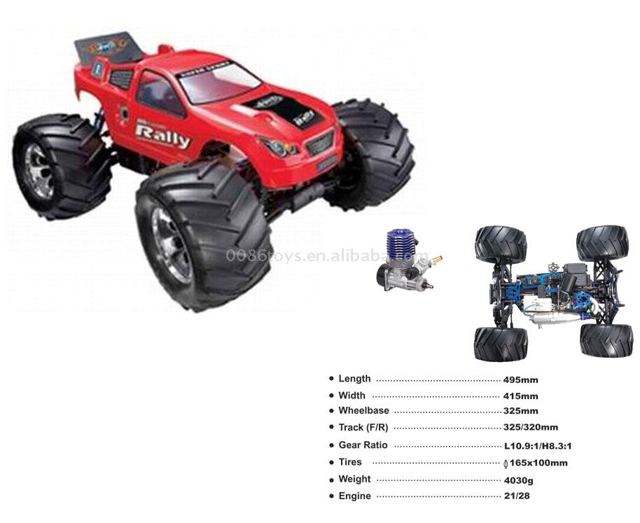  1:8 R/C Big Wheel Gas Car (Nitro Power Car) (1:8 R / C Big Wheel Gas Car (Nitro Power Car))