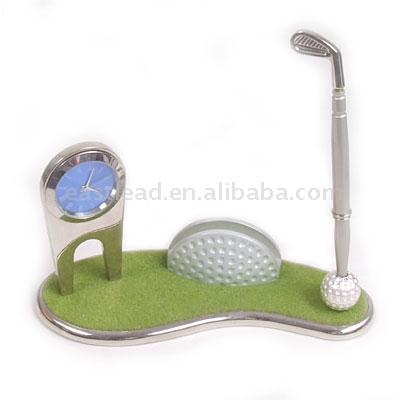  Golf Clock with One Golf Pen (Гольф часов с одним гольф Pen)