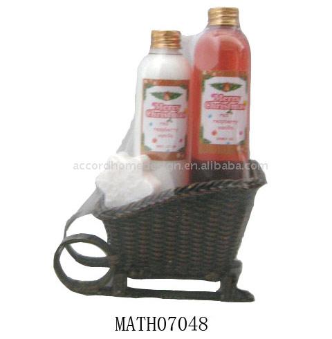  Wicker Sledge Bath Set ( Wicker Sledge Bath Set)