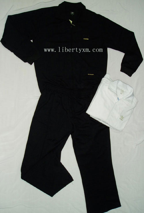  Solid Black-White Track Suit (Solid Black-White Track Suit)