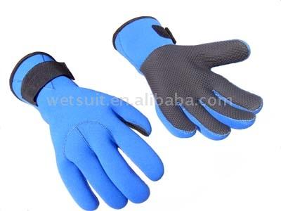  Blue-Evil Neoprene Diving Gloves Plus Shark Skin Palm (Blue-Evil néoprène Gants de plongée Plus Peau de requin pour Palm)