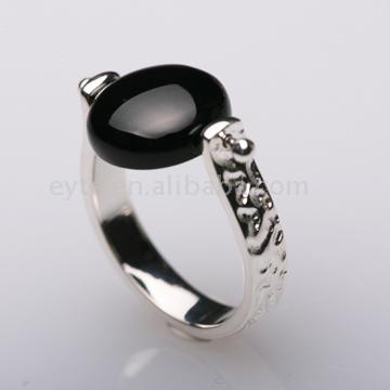  Silver Ring Set with Onyx ( Silver Ring Set with Onyx)