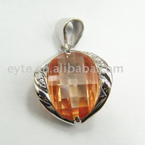  CZ Stone Silver Pendant (CZ Каменные Серебро кулон)