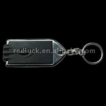  Novel Card Laser/LED Torch Keychain