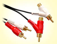  2 X RCA Plug to 2 X (RCA Plug + Jack) Cable (2 x RCA Plug до 2 х (RCA Plug + J k) Кабельные)