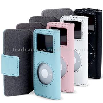  Flip Leather Case with Cover for iPod Nano 2 ( Flip Leather Case with Cover for iPod Nano 2)