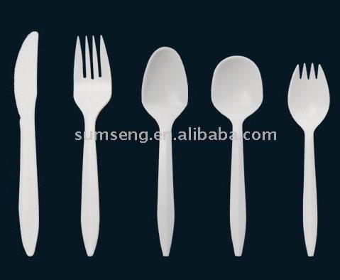  Plastic Cutlery (Пластиковые столовые приборы)