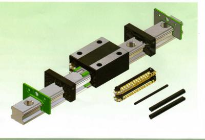 Caged type and non-caged type linear guideway