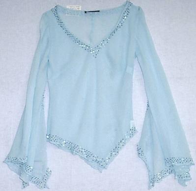 Silk Chiffon Beaded Blouse (Silk Chiffon Beaded Bluse)