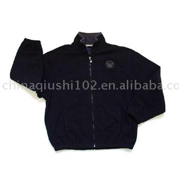 Men`s full zip storm fleece jacket with 2 front lower pockets (Men `s à glissière pleine tempête veste polaire avec 2 poches avant)