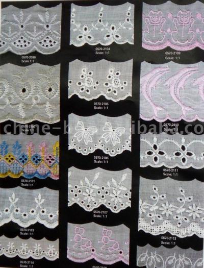 embroidered lace(TC and 100%Cotton) (embroidered lace(TC and 100%Cotton))