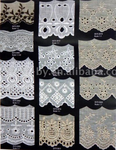 embroidered lace(TC Cloth and 100%cotton) (embroidered lace(TC Cloth and 100%cotton))