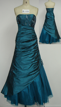 Evening Dress A130(blue) (Вечернее платье A130 (синий))