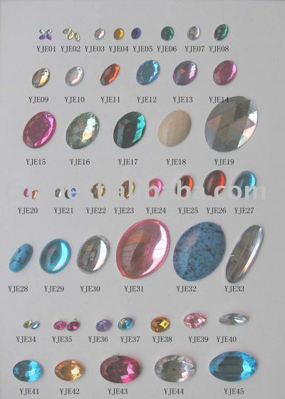 Acrylic Rhinestone - oval shape (Acryliques Stras - forme ovale)