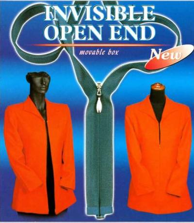 Invisible Zipper Open End (Невидимые молнии Open End)