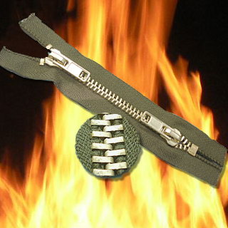 Fire Retardant Zipper With Metal Teeth (Fire Retardant Zipper With Metal Teeth)