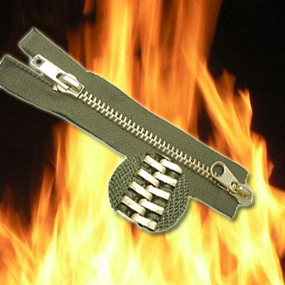 Fire Retardant Zipper With Metal Teeth (Fire Retardant Zipper With Metal Teeth)