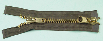 NO. 10 Zwei-Wege-Open-End Brass Zähne Zipper (NO. 10 Zwei-Wege-Open-End Brass Zähne Zipper)