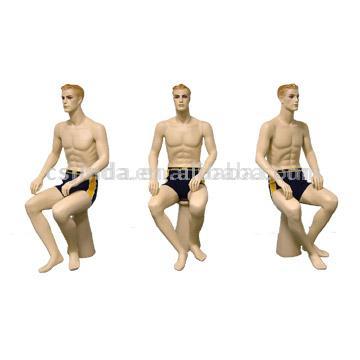 Male Sitting Mannequin (Mannequin Homme Assis)