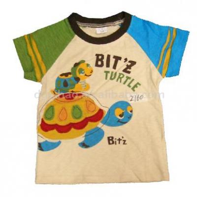 kid`s s/s round-neck t-shirt (Kid `S S / S круглого шеи футболку)