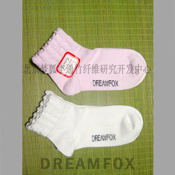 Girl`s Bamboo Fiber Socks (Girl `s Bamboo Fibre Chaussettes)